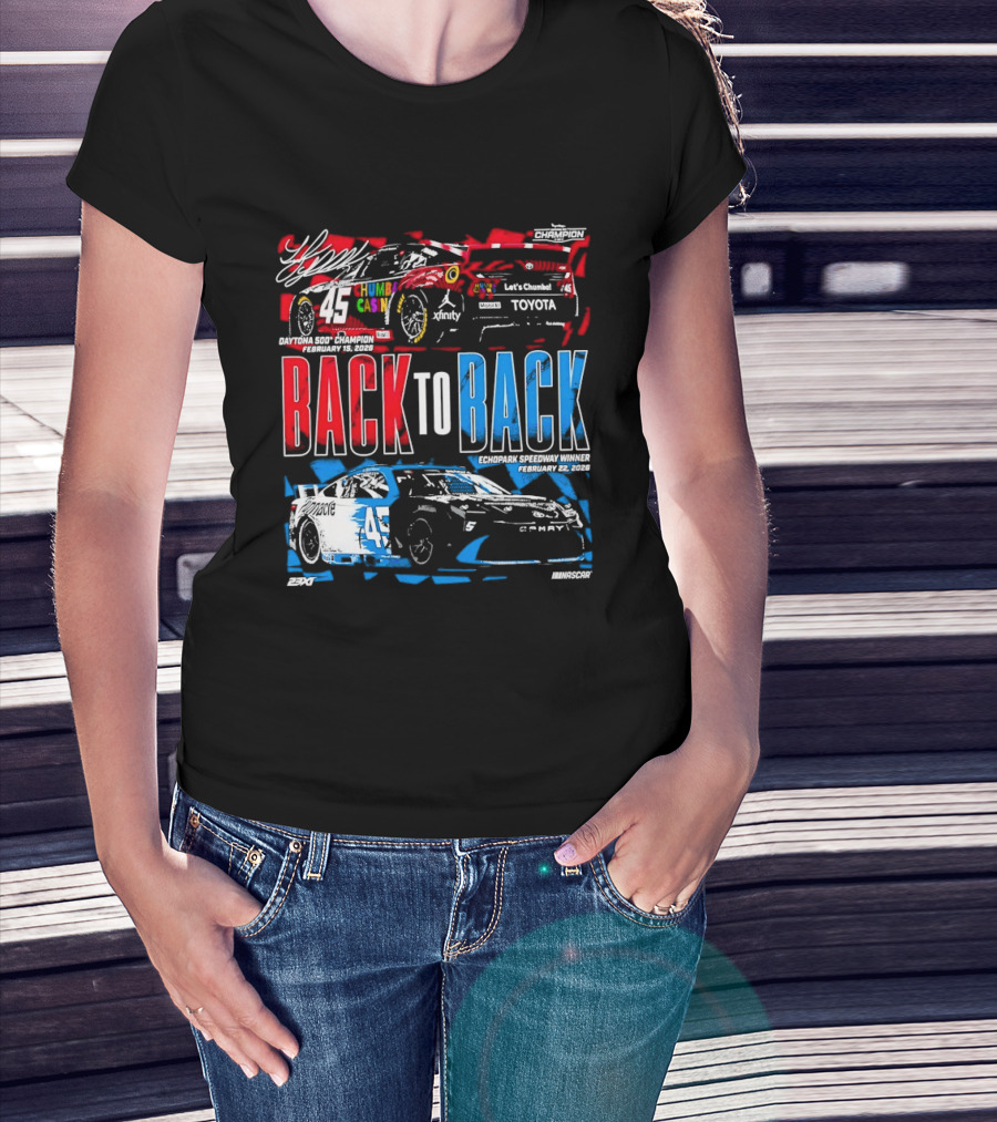Back To Back Daytona 500 2026 Echopark Speedway Toyota Racing T-Shirt