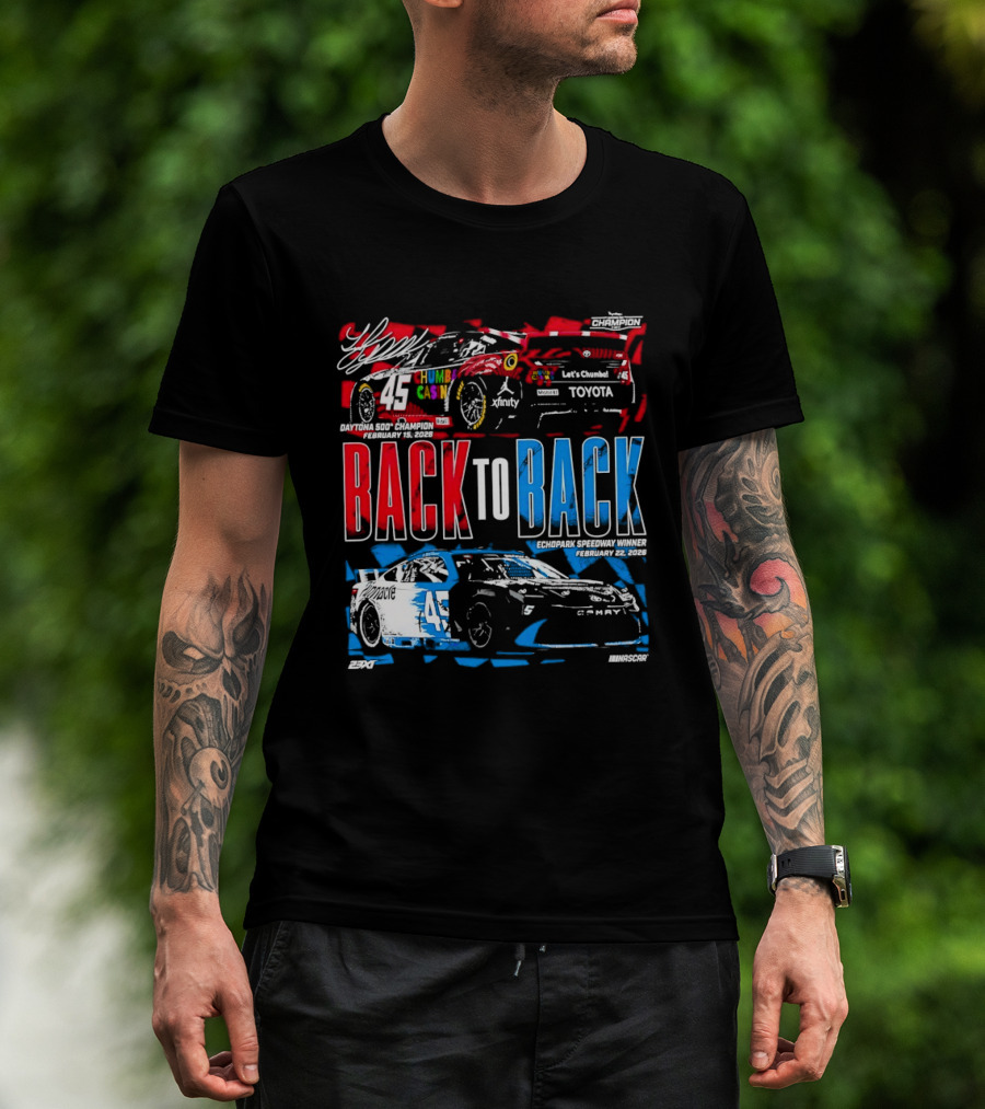 Back To Back Daytona 500 2026 Echopark Speedway Toyota Racing T-Shirt