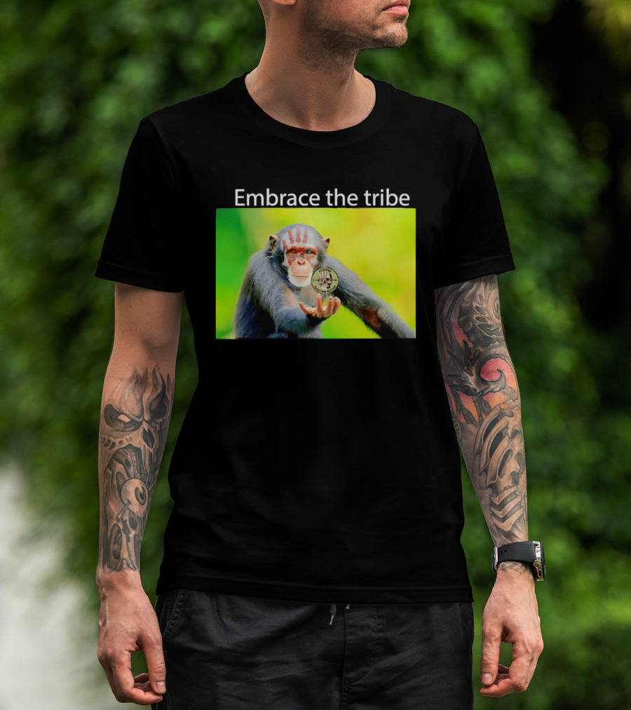 Scalper Choctaw Nation Monkey Embrace The Tribe Handprint T-Shirt