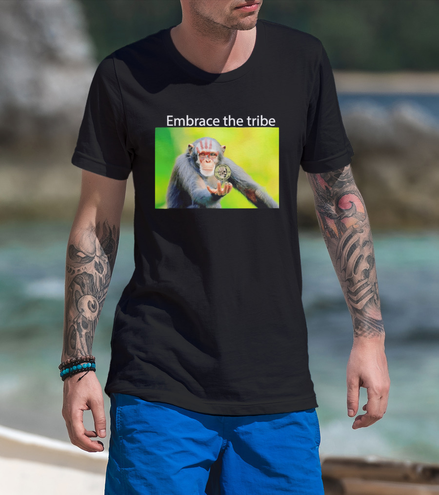 Scalper Choctaw Nation Monkey Embrace The Tribe Handprint T-Shirt