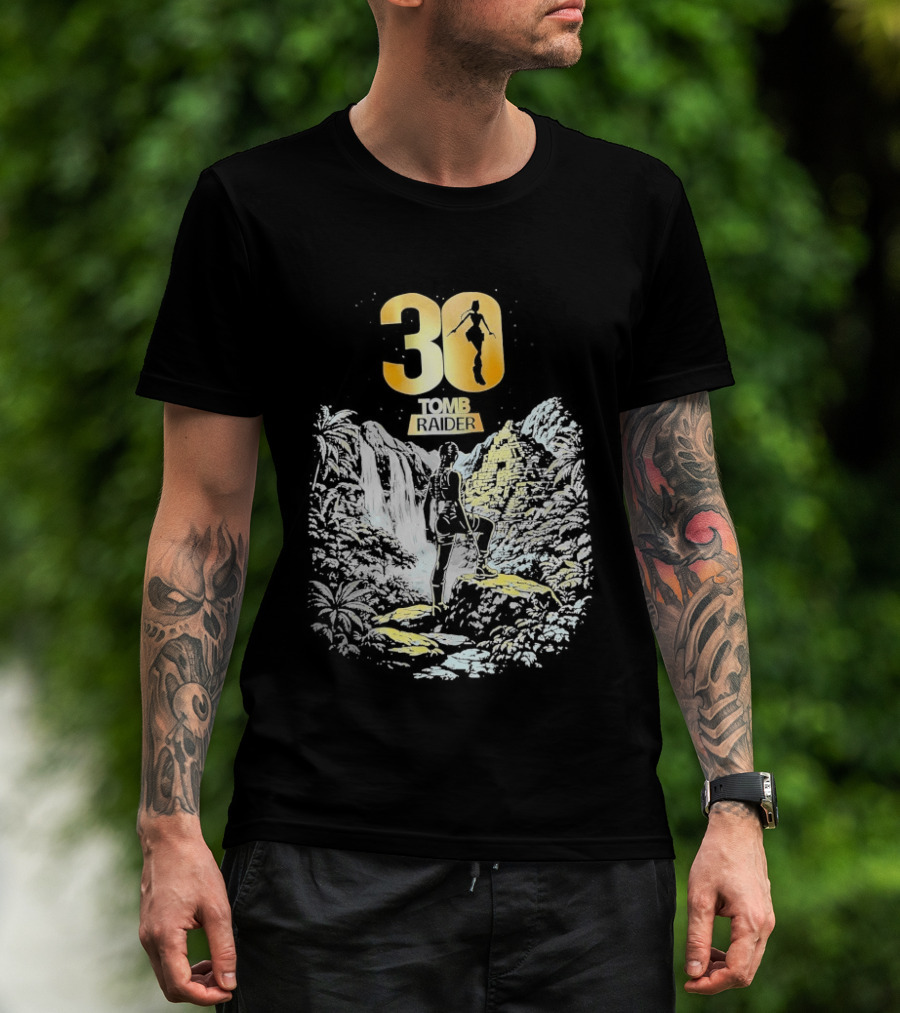 30 Years Tomb Raider Celebration Wings T-Shirt