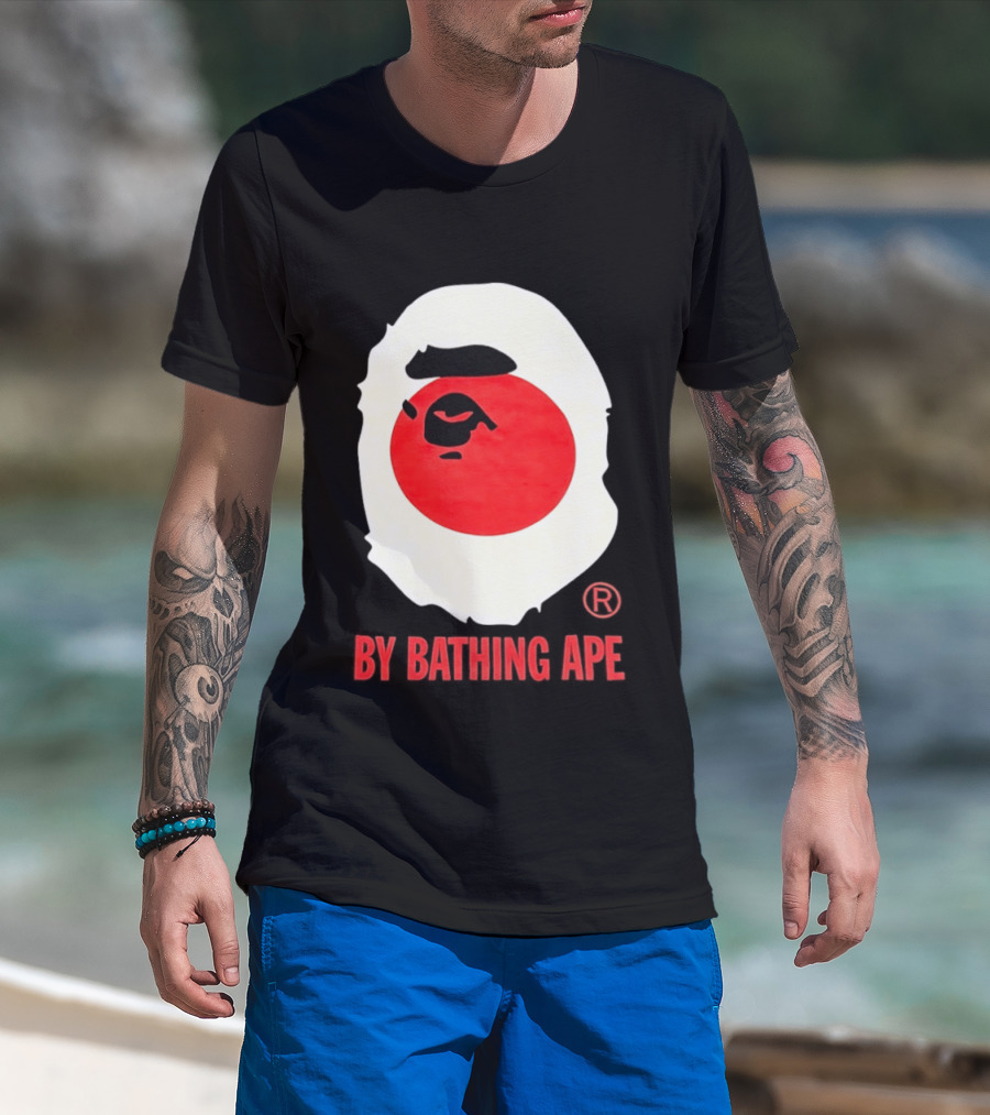By Bathing Ape Japan Flag T-Shirt