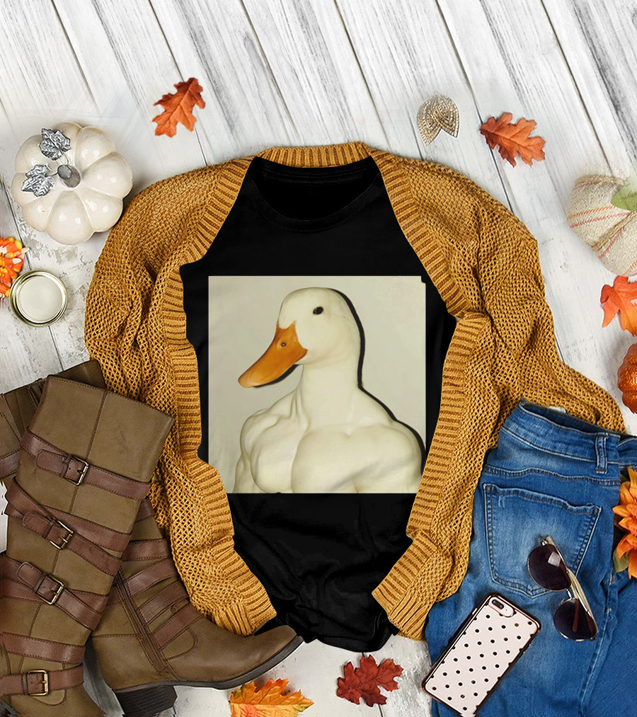 Muscle Goose Meme Buff Animal Bodybuilder Goose T-Shirt