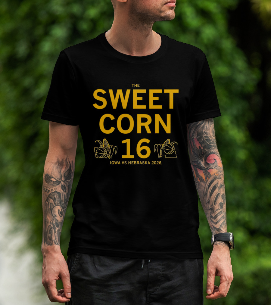 Sweet Corn 16 Iowa Vs Nebraska 2026 Corn Huskers T-Shirt