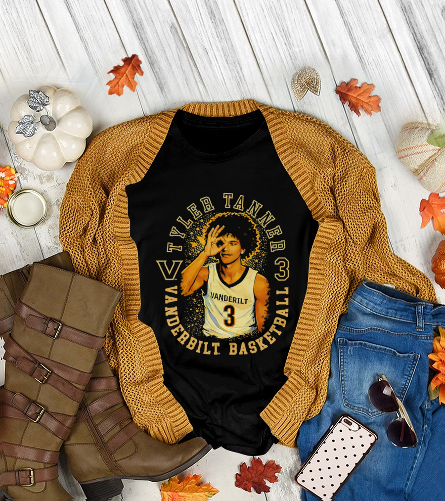 Tyler Tanner Vanderbilt Basketball 3 Commodores T-Shirt