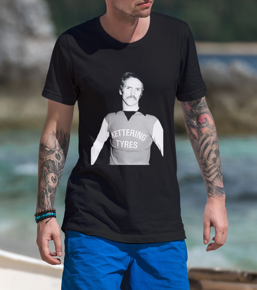 Derek Dougan Kettering Tyres Football Top T-Shirt