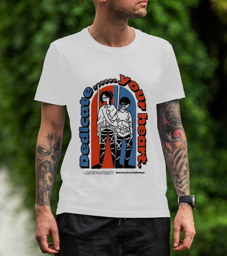 Dedicate Your Heart Attack On Titan Eren And Mikasa T-Shirt