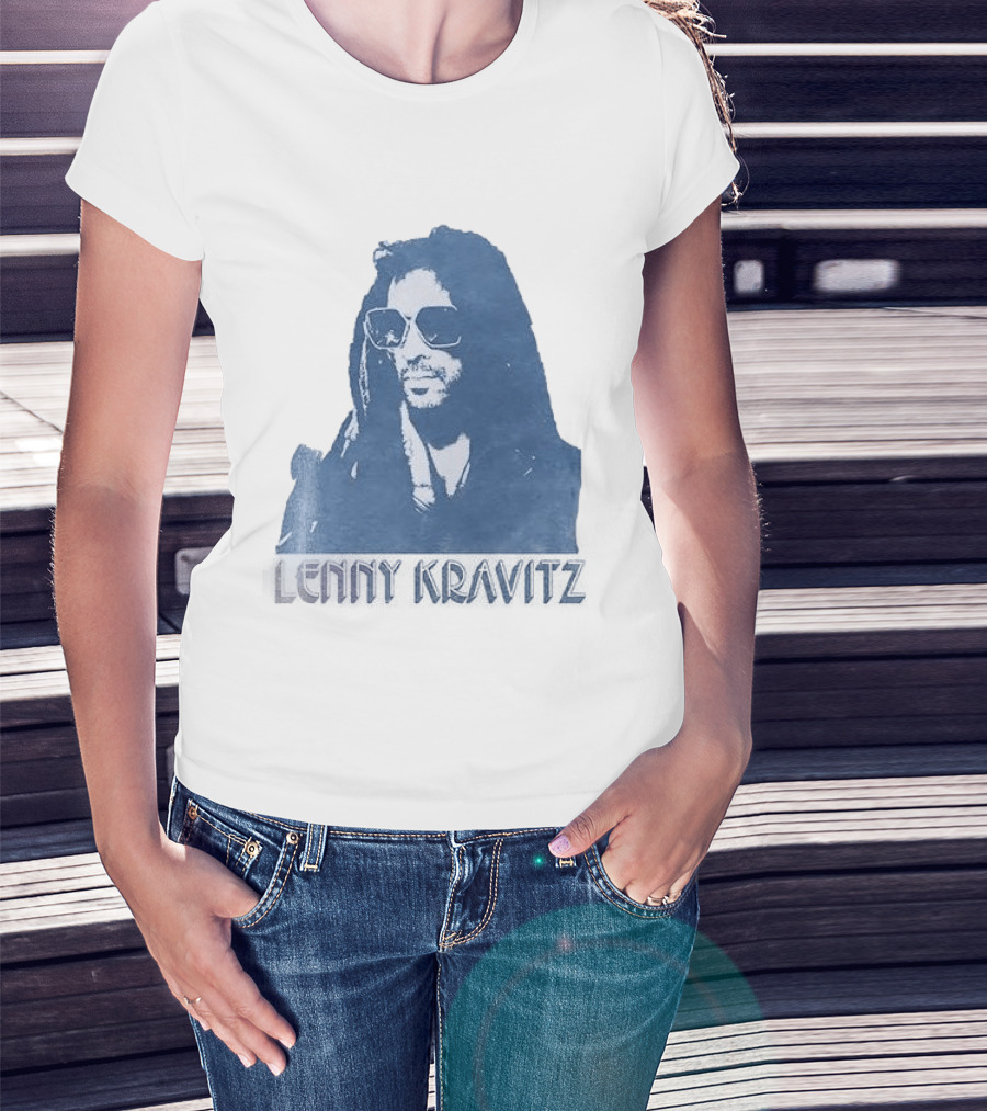 Lenny Kravitz Blue Sunglasses Las Vegas T-Shirt