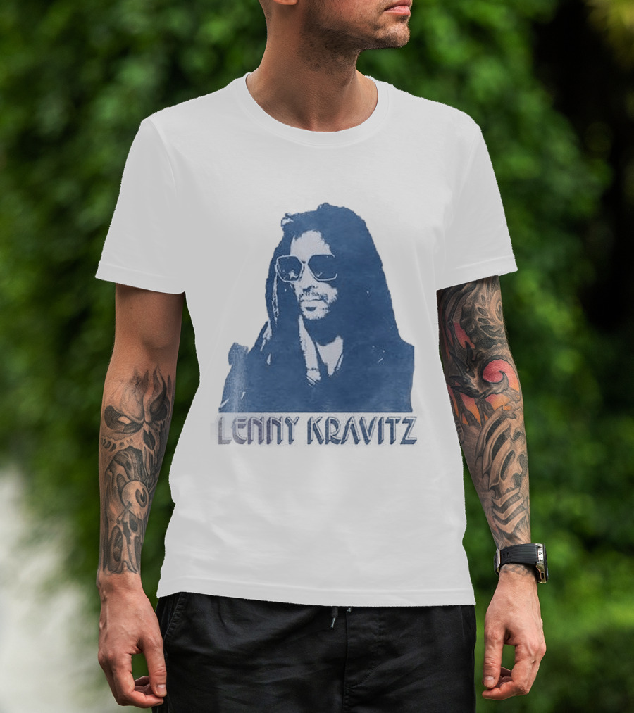 Lenny Kravitz Blue Sunglasses Las Vegas T-Shirt