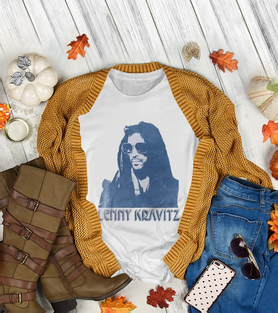 Lenny Kravitz Blue Sunglasses Las Vegas T-Shirt