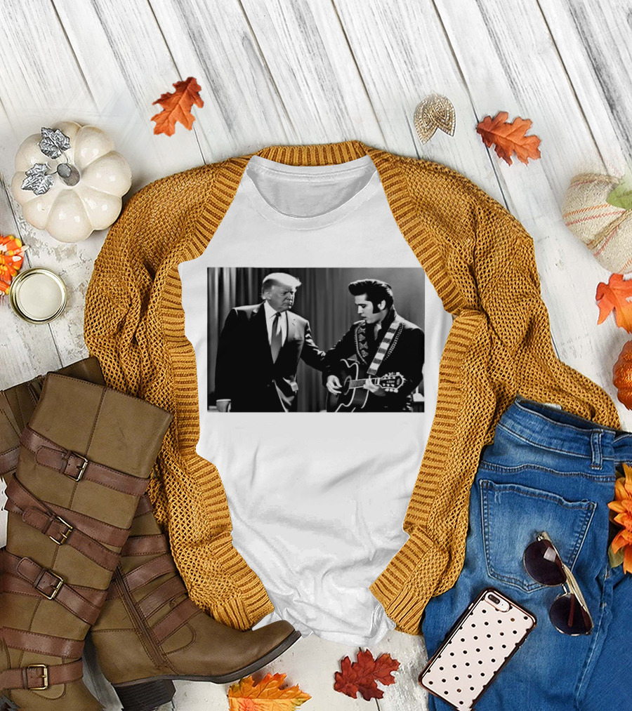 Trump Visits Graceland with Presley Guitar Moment T-Shirt