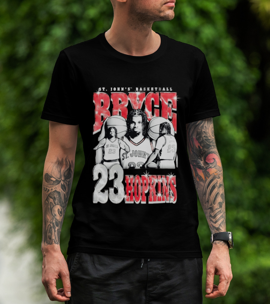 Bryce Hopkins St John's Basketball 23 Red Storm T-Shirt