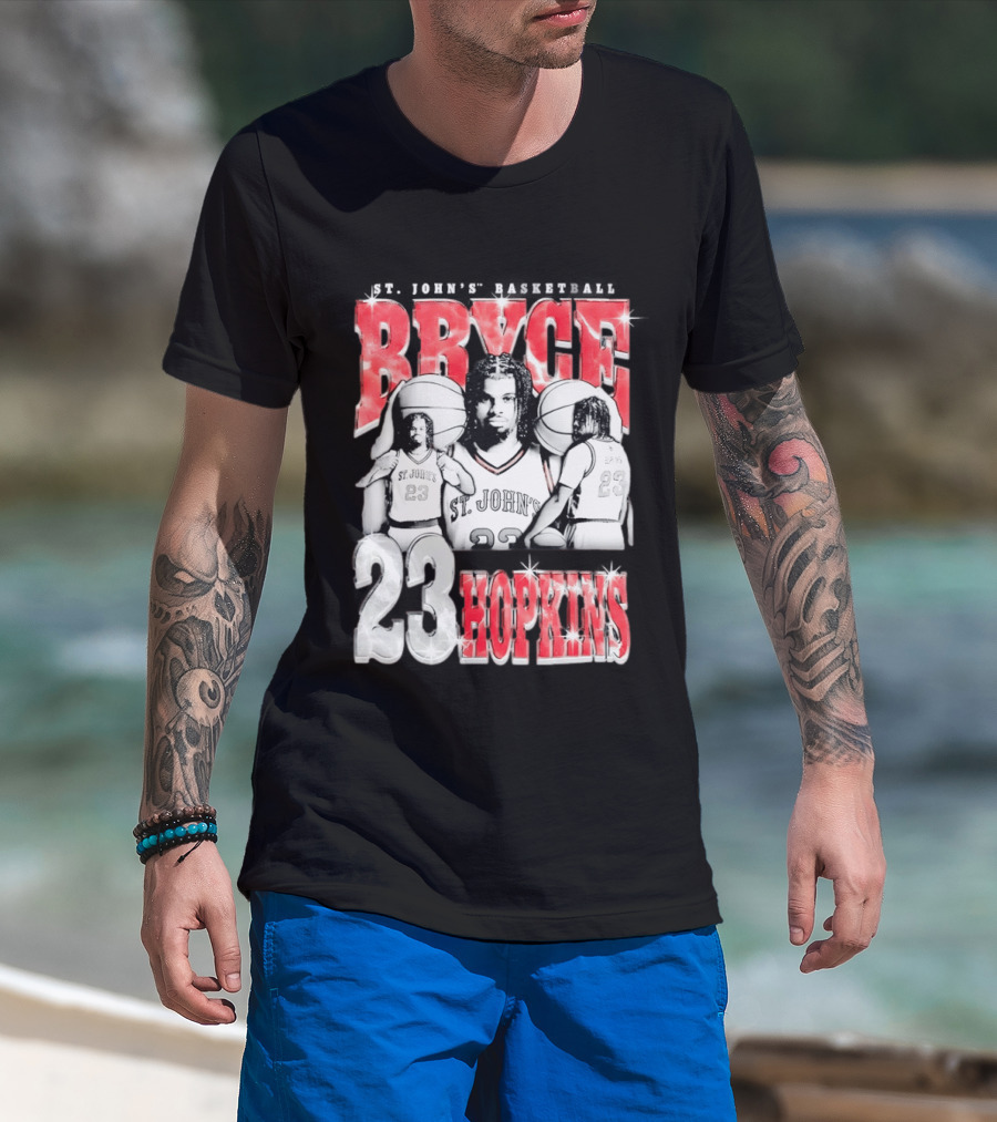 Bryce Hopkins St John's Basketball 23 Red Storm T-Shirt