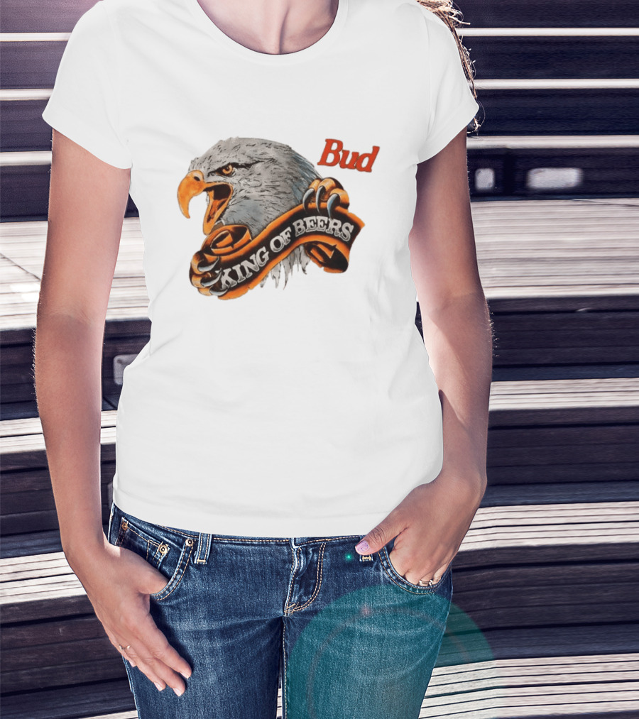 Bud King Of Beers Anheuser Busch Eagle T-Shirt