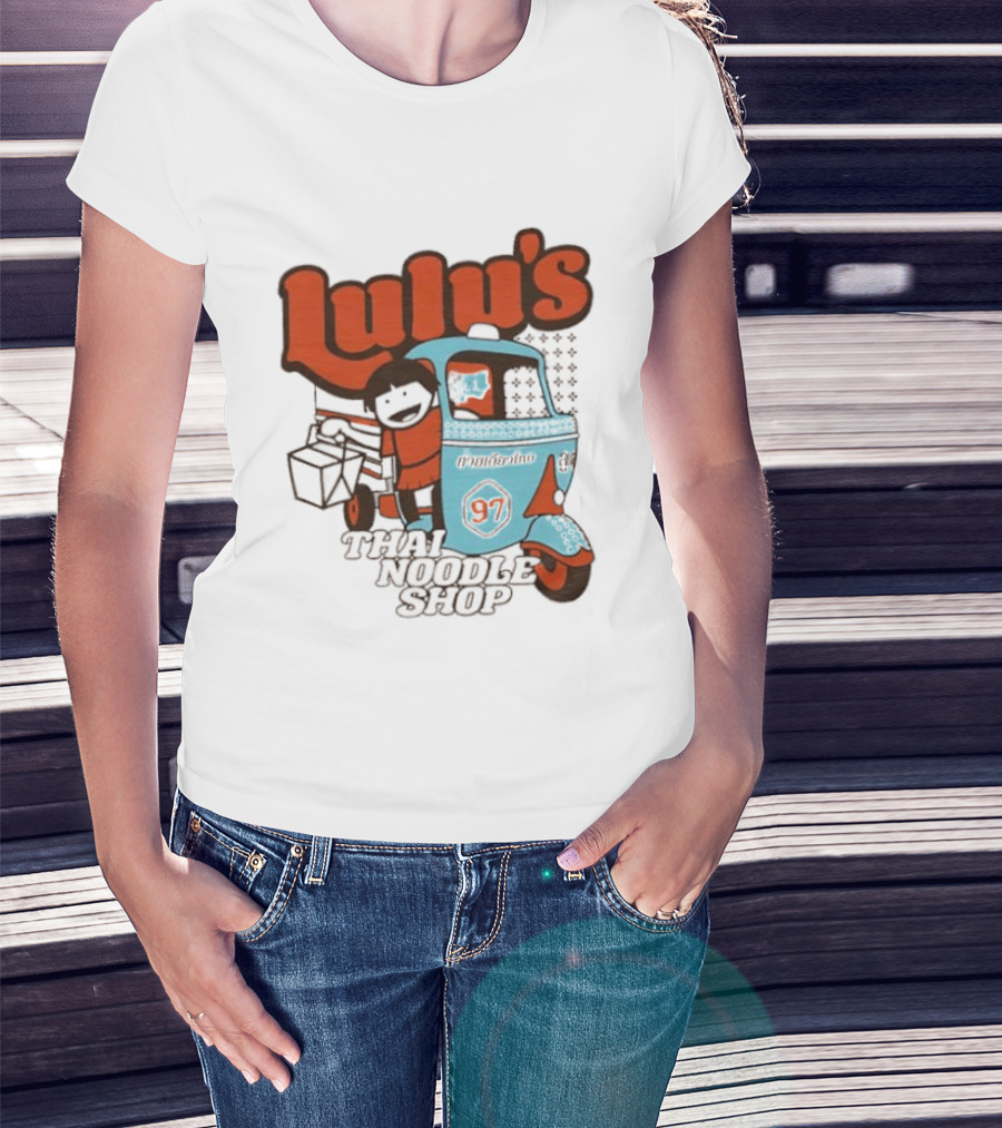 Lulu's Thai Noodle Shop Tuk Tuk Cartoon 97 T-Shirt