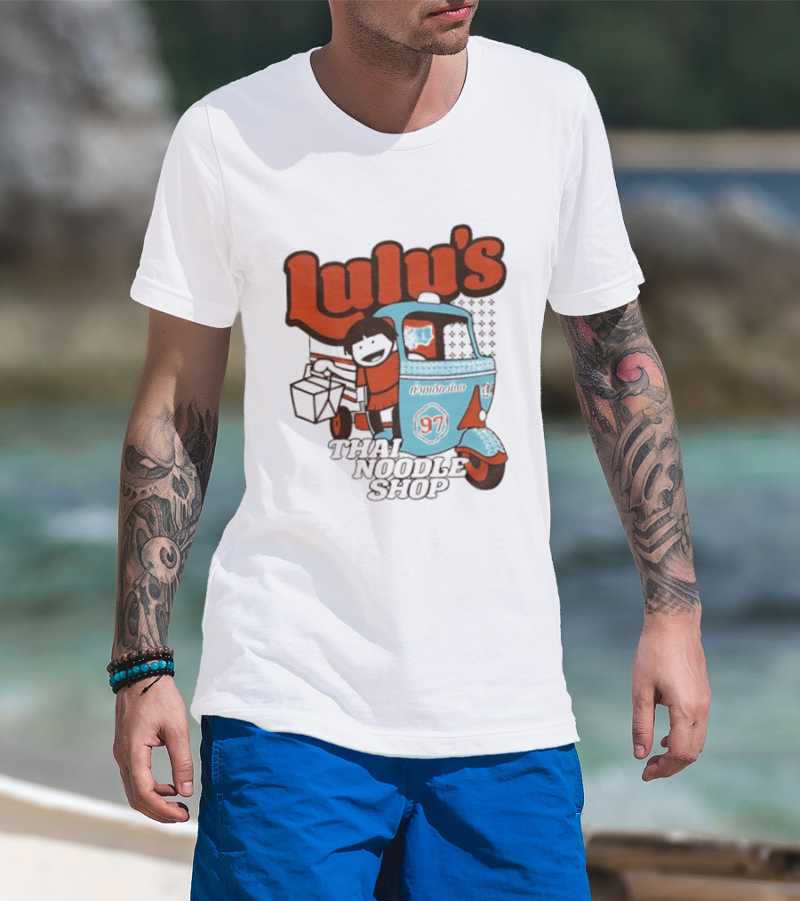 Lulu's Thai Noodle Shop Tuk Tuk Cartoon 97 T-Shirt