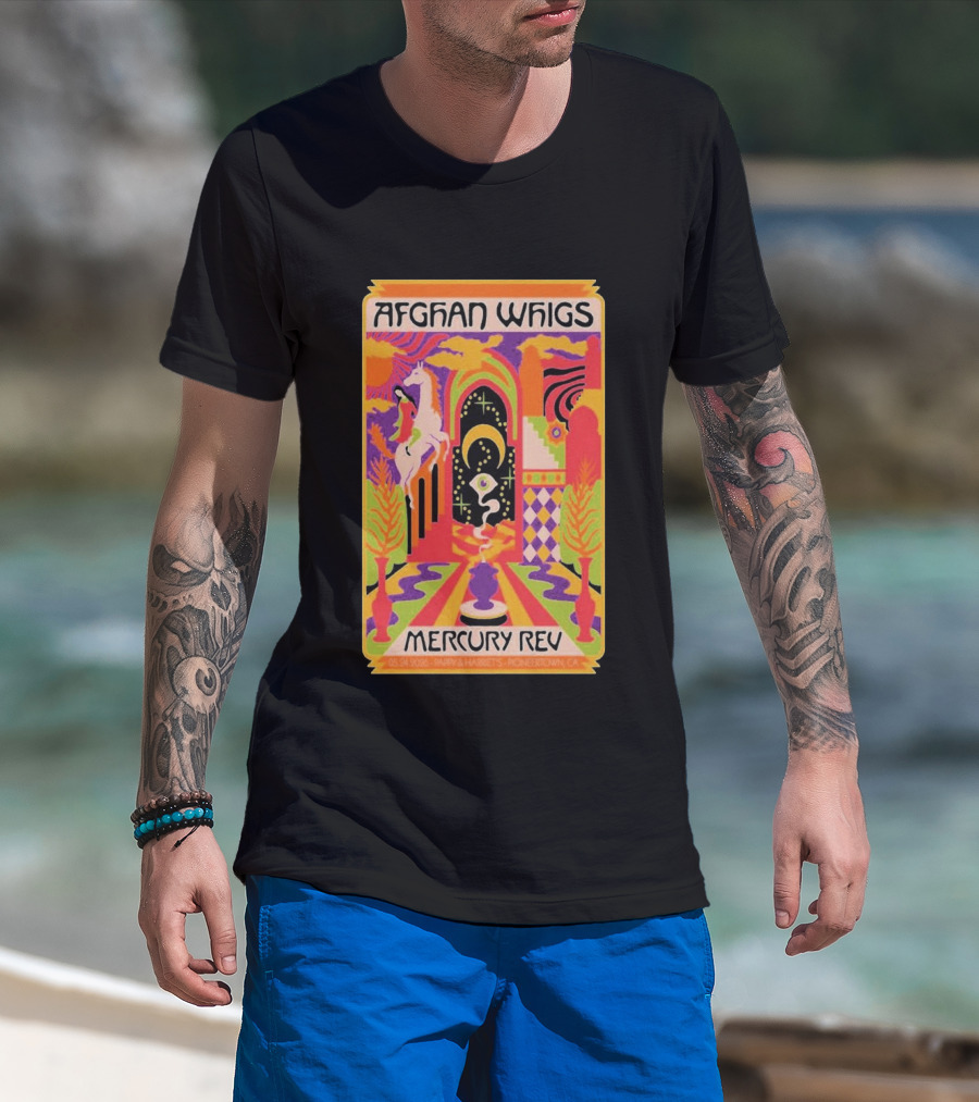 Afghan Whigs Mercury Rev 5.24.2026 Pappy & Harriet's Pioneertown CA T-Shirt