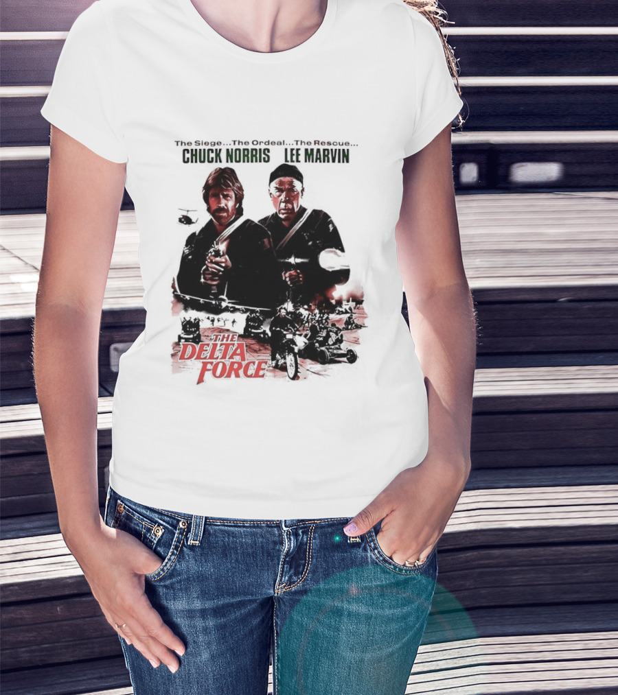 The Delta Force 1986 Chuck Norris Lee Marvin Movie T-Shirt