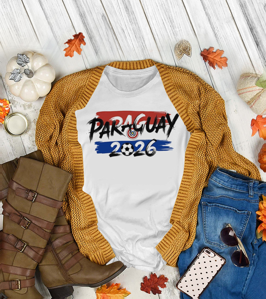 Paraguay 2026 World Cup Soccer Team Fan Gear T-Shirt