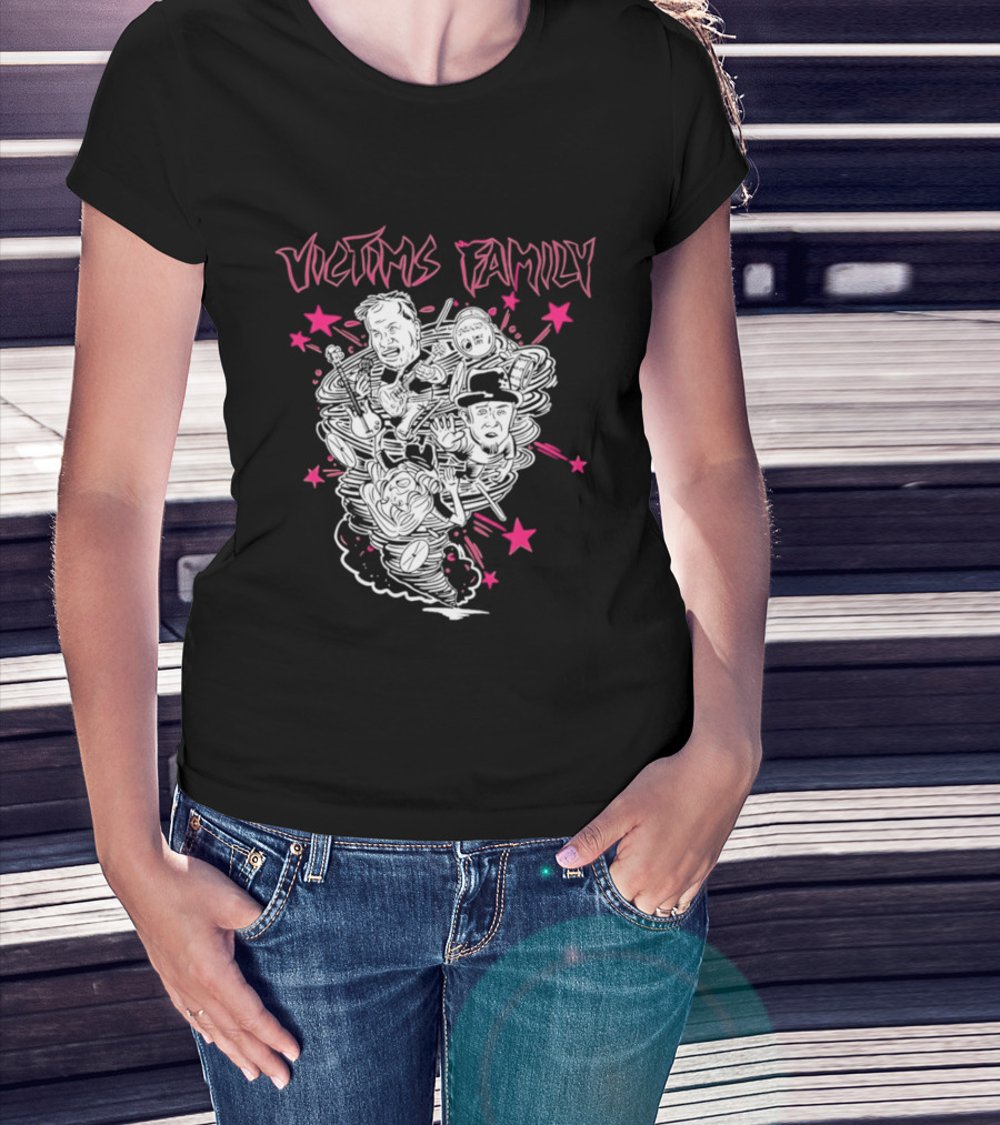 Victims Family Rock Band Tornado With Stars T-Shirt