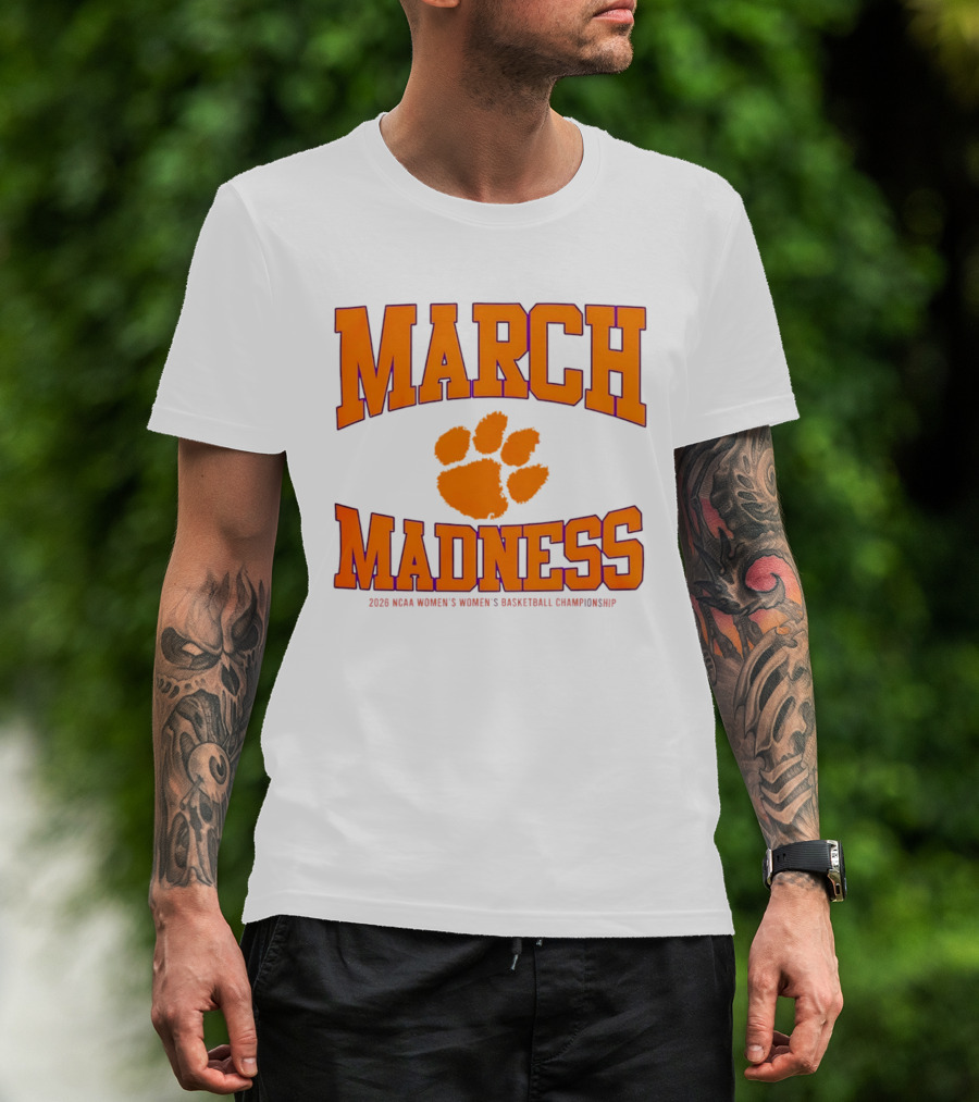 Clemson Tigers Women's Basketball NCAA March Madness 2026 Championship T-Shirt