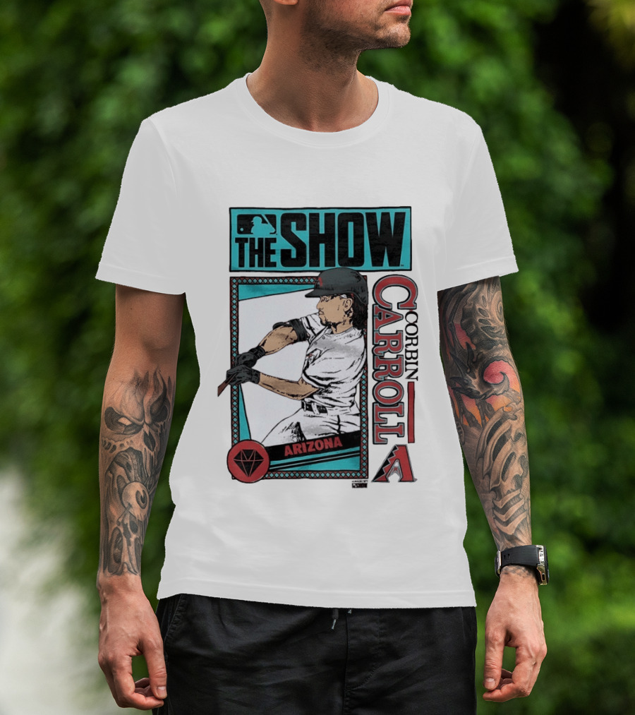 MLB The Show Corbin Carroll Arizona Diamondbacks Baseball Player T-Shirt