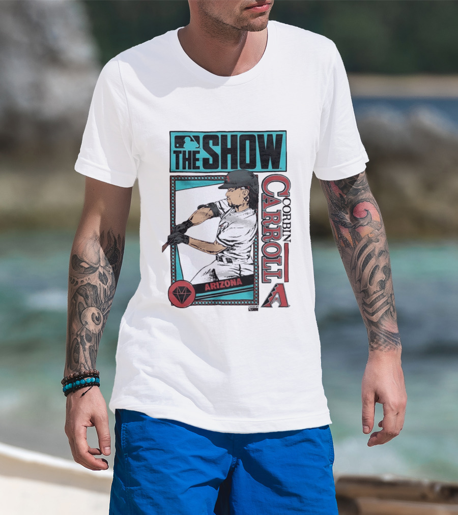 MLB The Show Corbin Carroll Arizona Diamondbacks Baseball Player T-Shirt