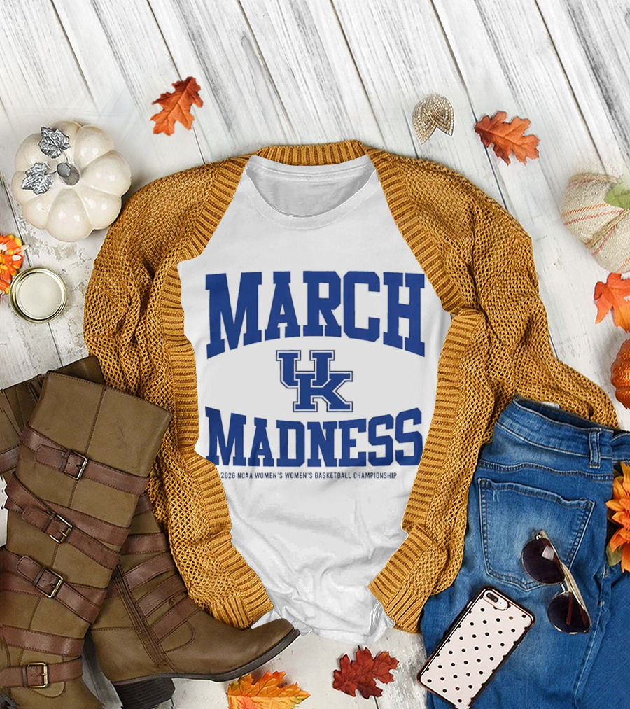 2026 NCAA Women's Basketball March Madness Kentucky Wildcats Championship T-Shirt