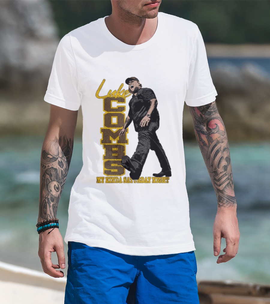 Luke Combs My Kinda Saturday Night Tour 2026 Sideline Collection T-Shirt