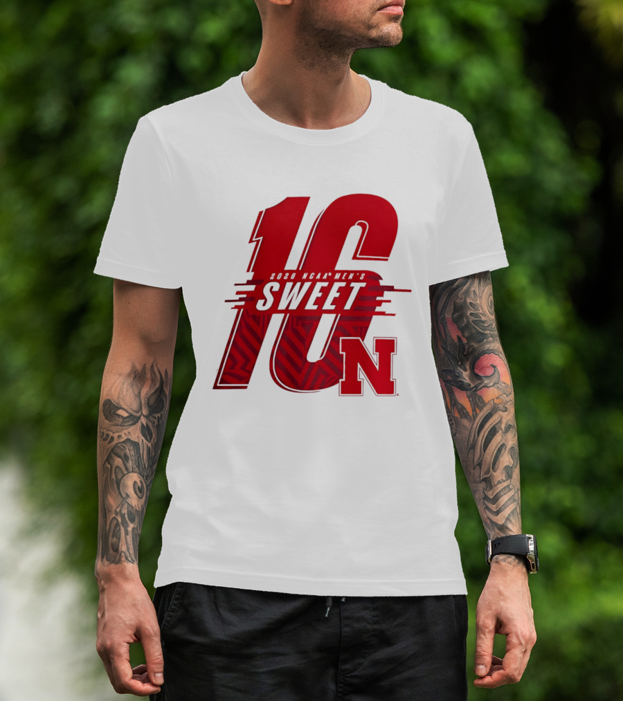 2026 NCAA Men's Sweet 16 Nebraska Huskers Basketball T-Shirt