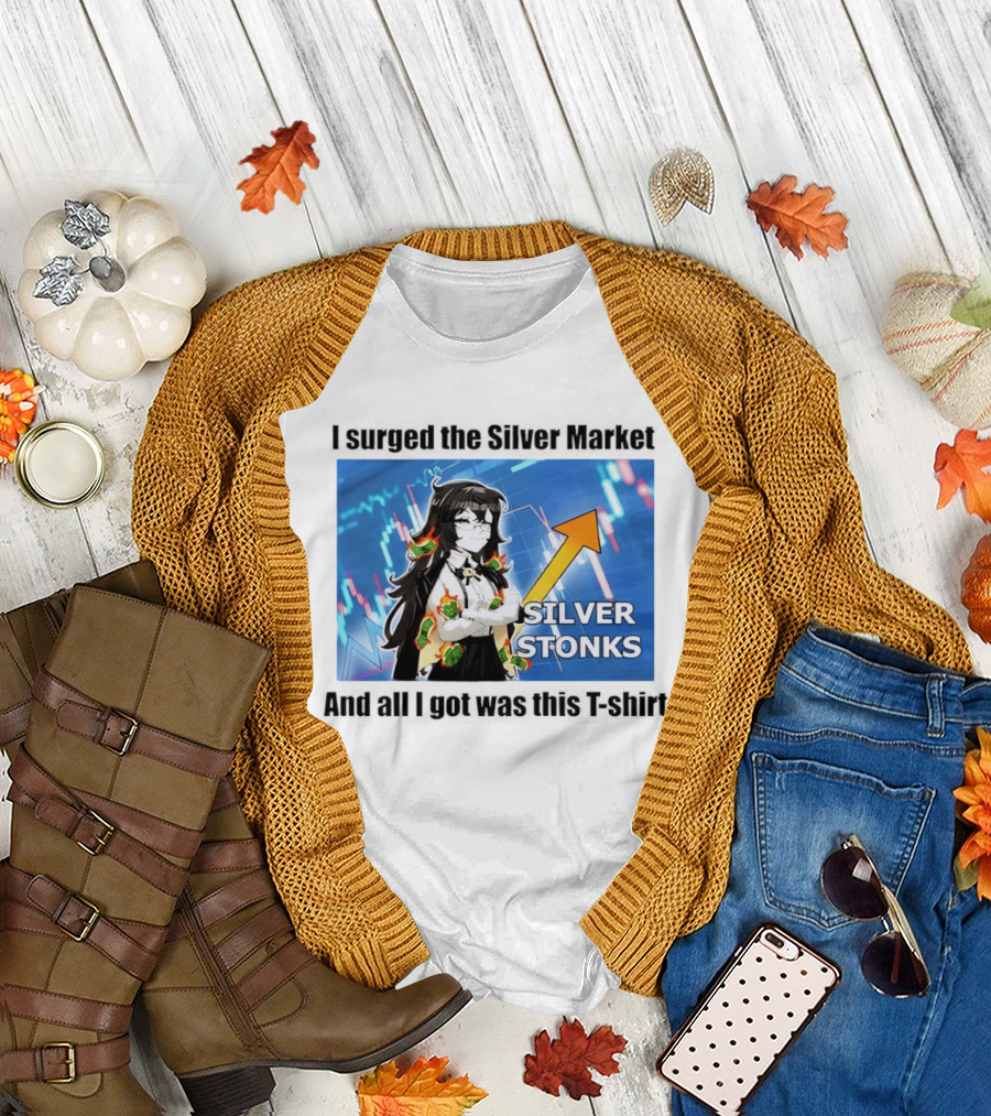 Grimmi 2026 Silver Stonks Crashed the Market with Business Insight T-Shirt