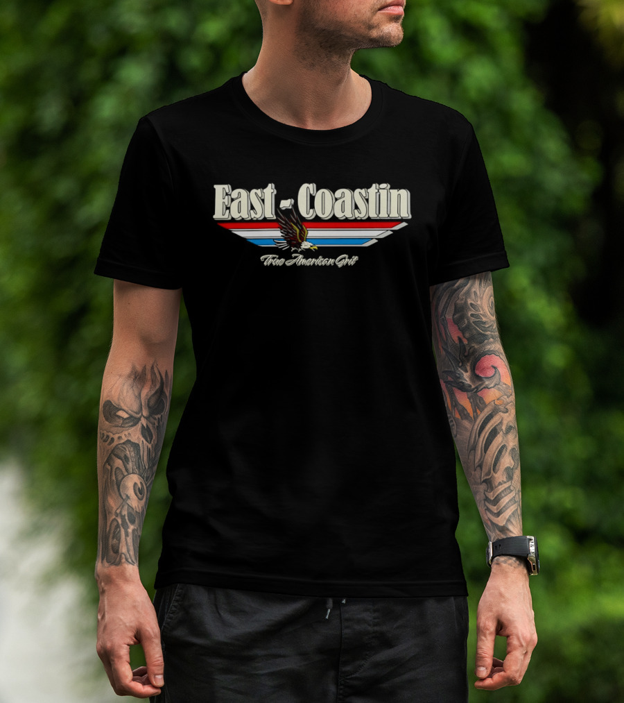 East Coastin True American Grit Eagle Vintage Wings T-Shirt