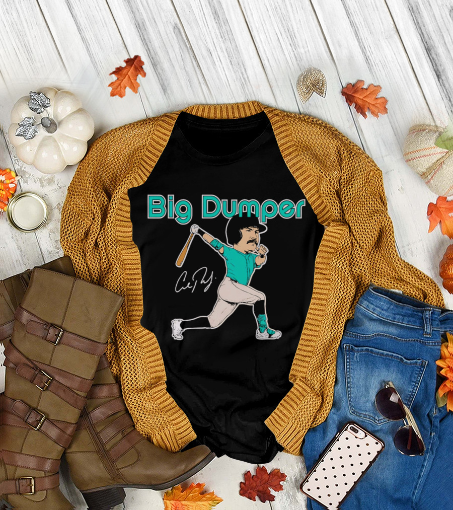 Big Dumper Cal Raleigh Seattle Mariners Caricature T-Shirt