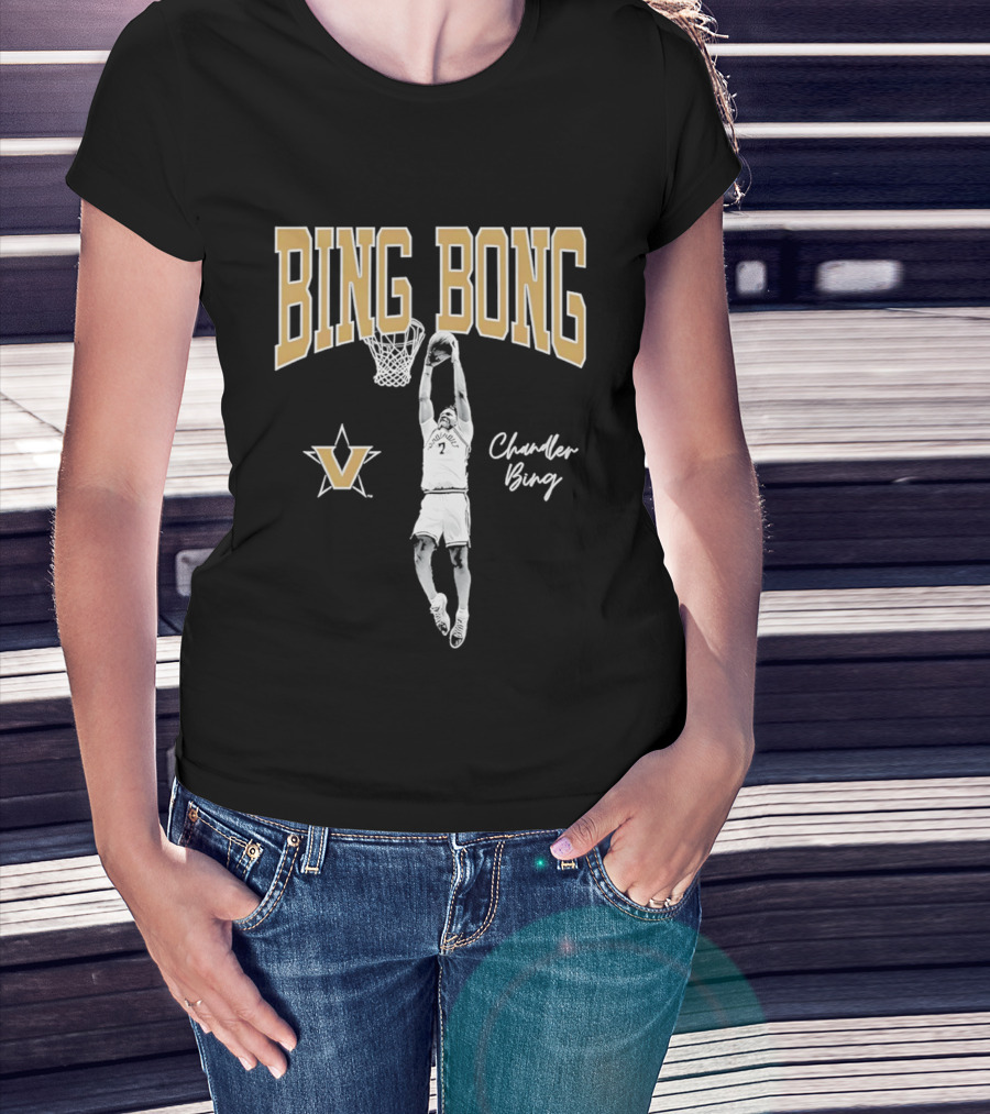 Chandler Bing Bong Vanderbilt Commodores Basketball Dunk T-Shirt