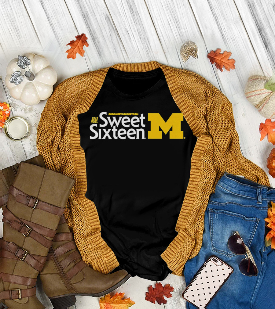 2026 NCAA Men's Basketball Sweet Sixteen Michigan T-Shirt