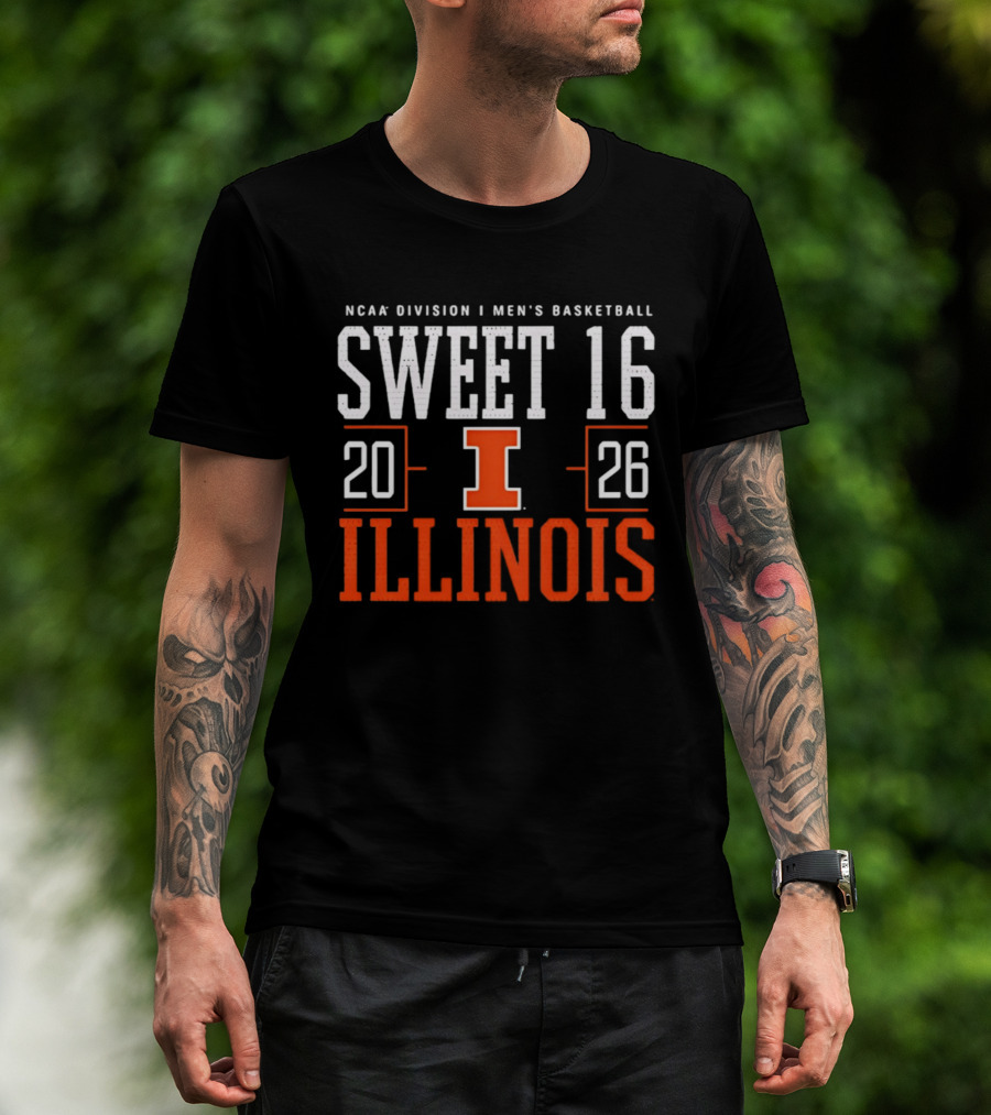 Illinois NCAA Division I Men's Basketball Sweet 16 2026 T-Shirt