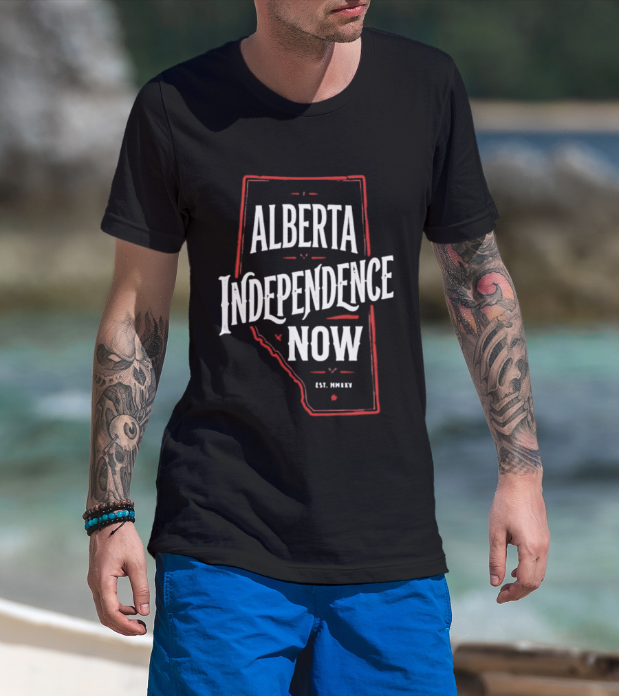 Alberta Independence Now Est. 2021 Map T-Shirt