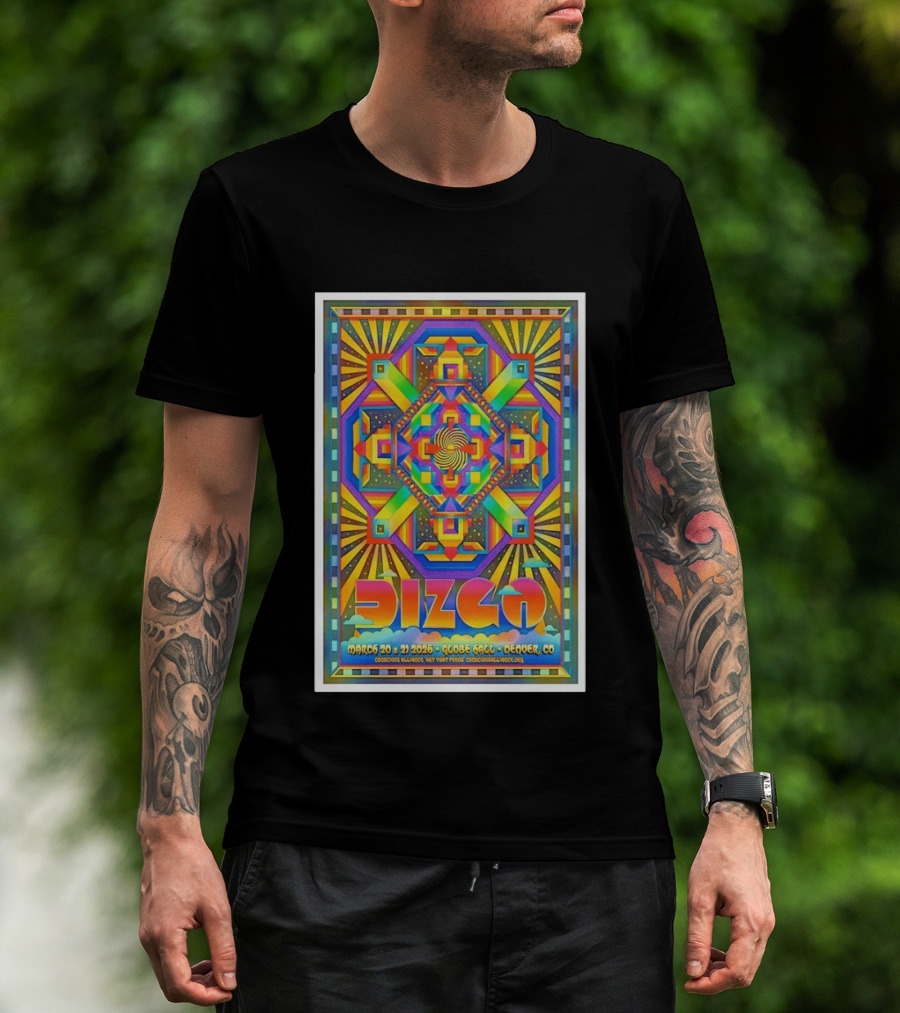 Dizgo March 20 21 2026 Globe Hall Denver CO T-Shirt