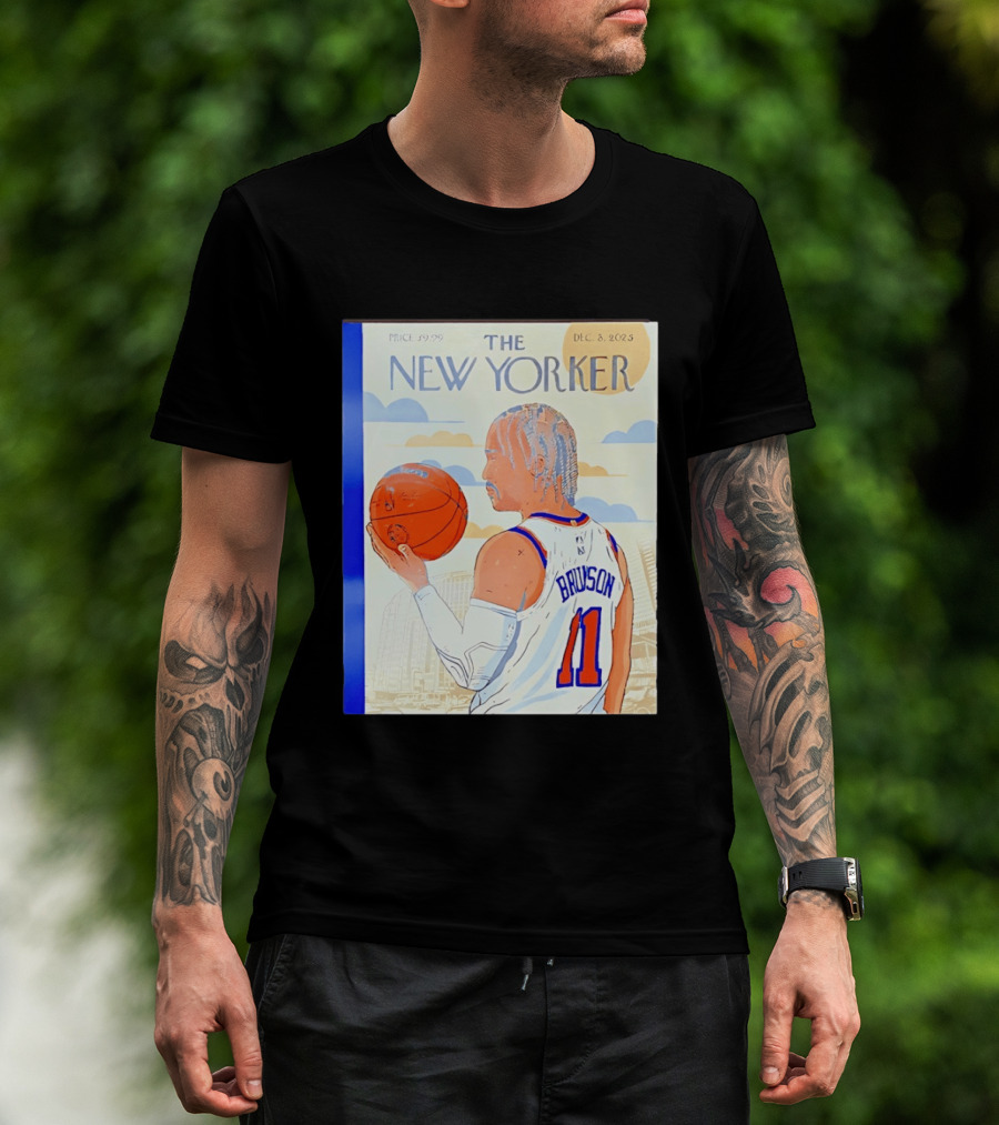 The New Yorker Jalen Brunson 11 New York Knicks Madison Square Garden December 8 2023 T-Shirt