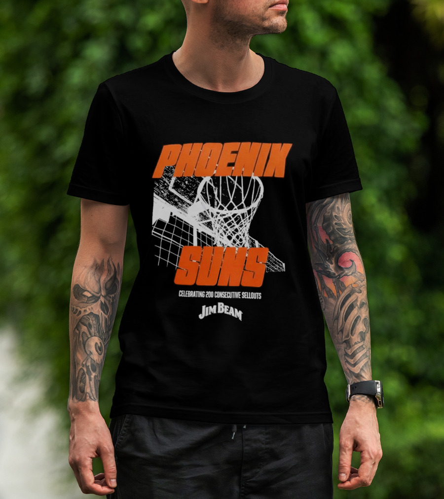 Phoenix Suns 200 Consecutive Sellouts Celebration Jim Beam T-Shirt