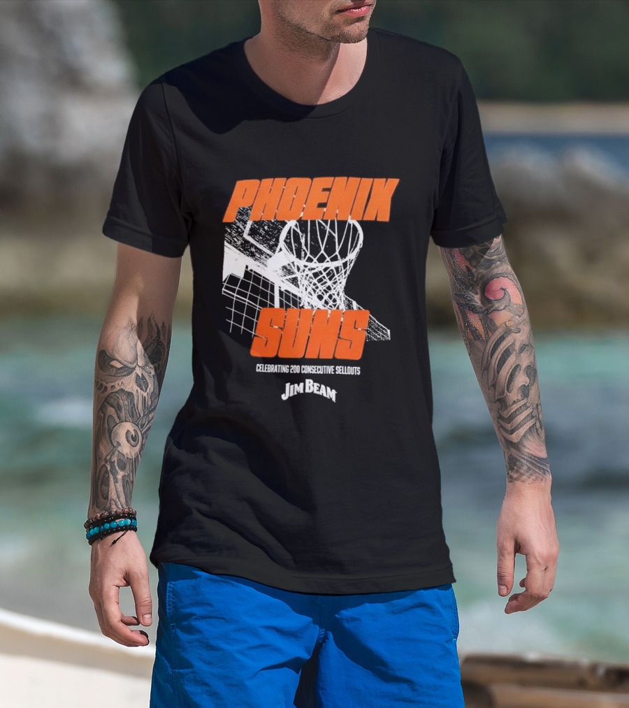 Phoenix Suns 200 Consecutive Sellouts Celebration Jim Beam T-Shirt