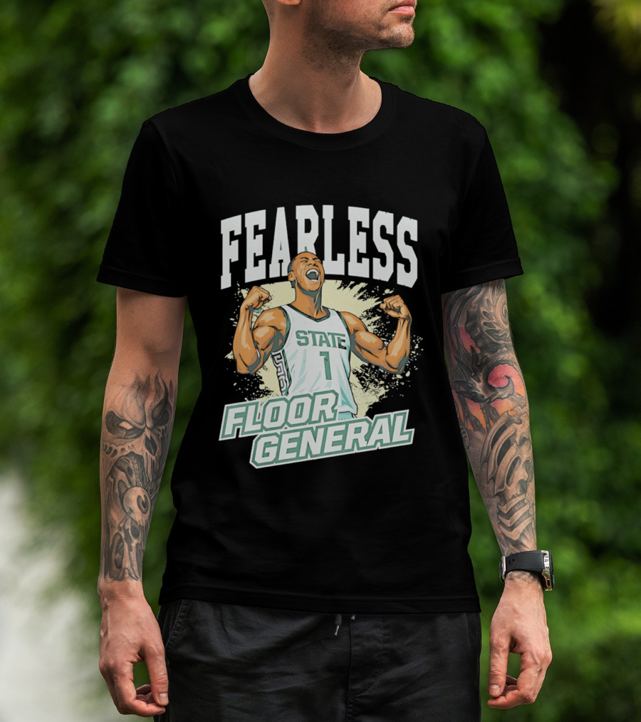 Fearless State 1 Floor General MM26 Michigan State Spartans T-Shirt