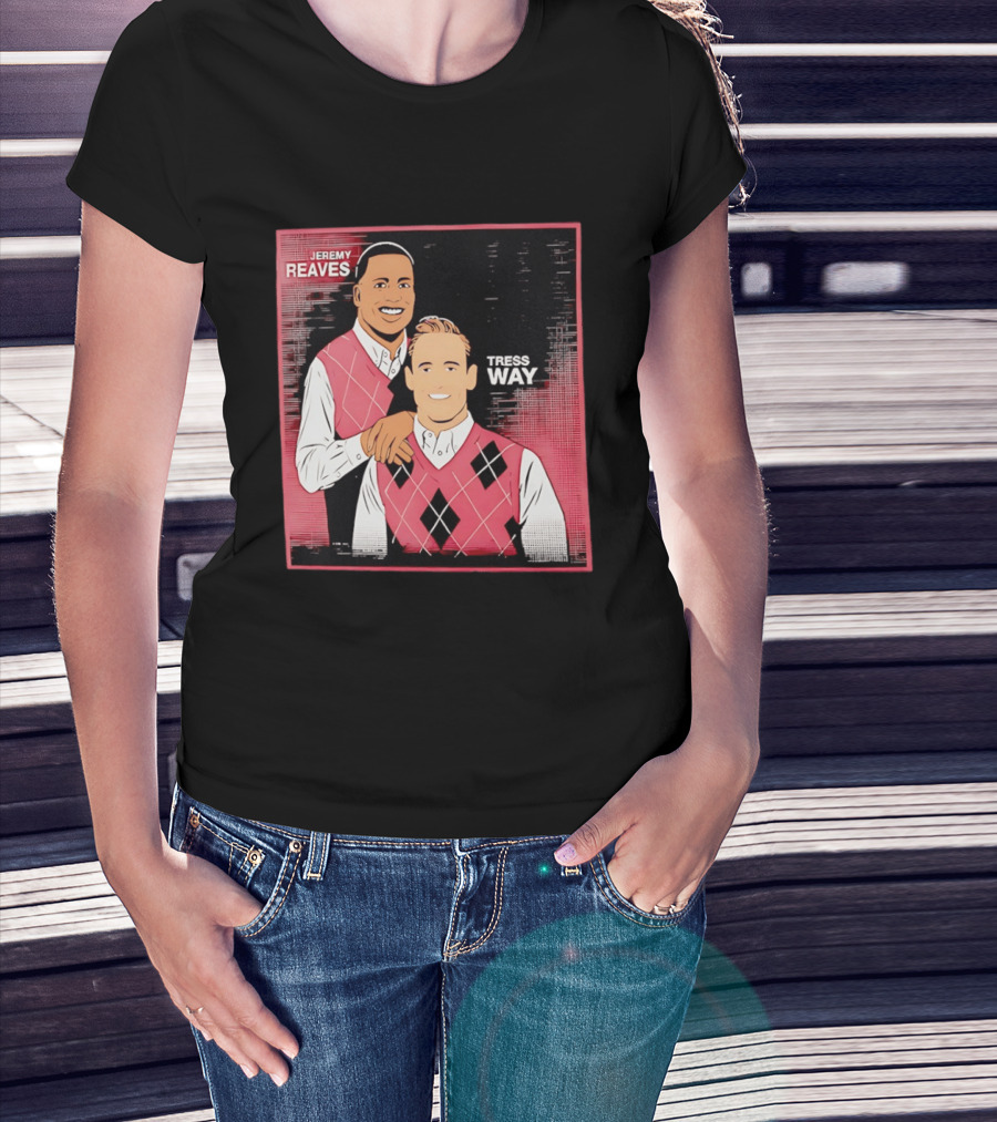 Jeremy Reaves Tress Way Washington Commanders Step Brothers Argyle Vest T-Shirt