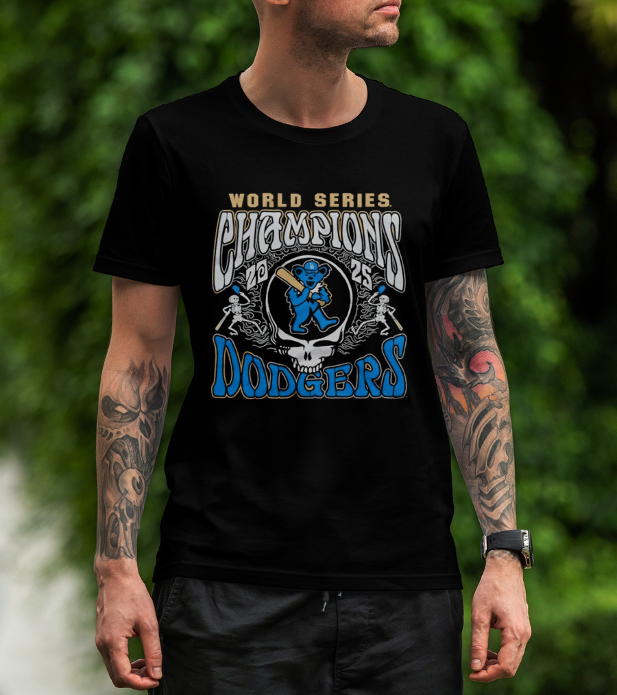Los Angeles Dodgers Grateful Dead World Series Champions 2026 T-Shirt