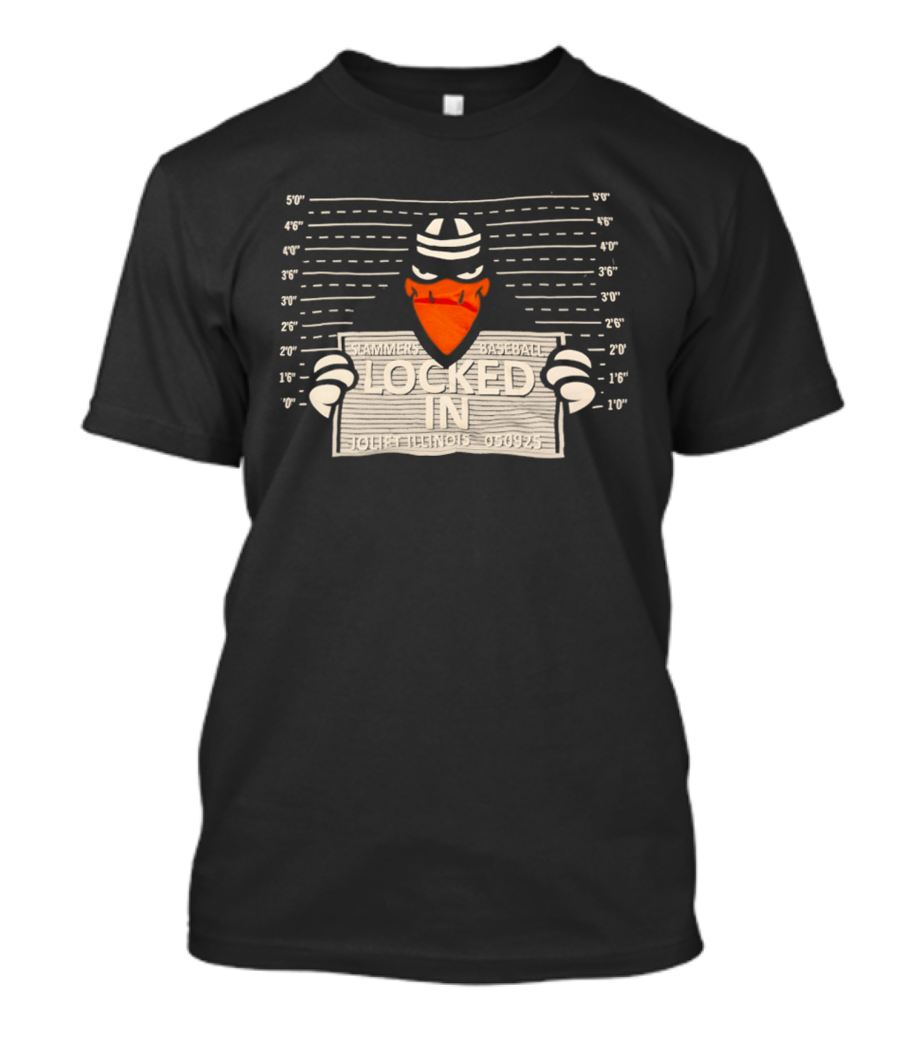 Slammers Baseball Locked In Joliet Illinois Shot T-Shirt