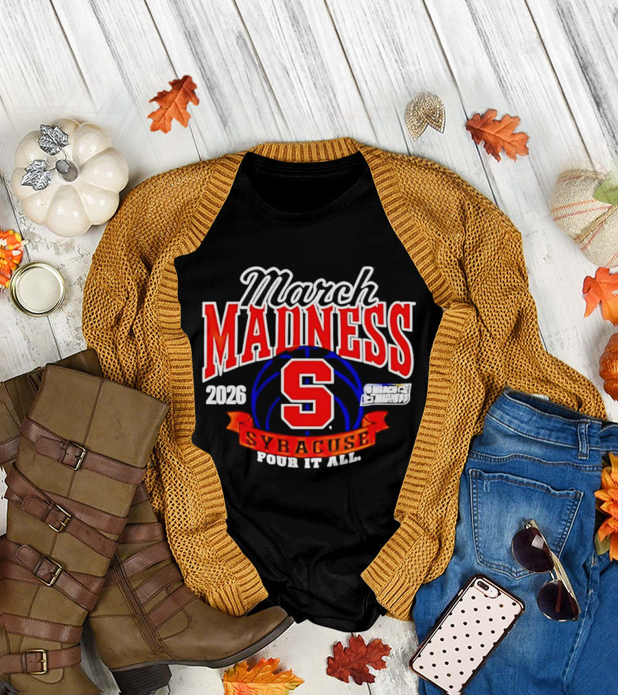 Syracuse Orange 2026 NCAA Women's Basketball March Madness Four It All T-Shirt