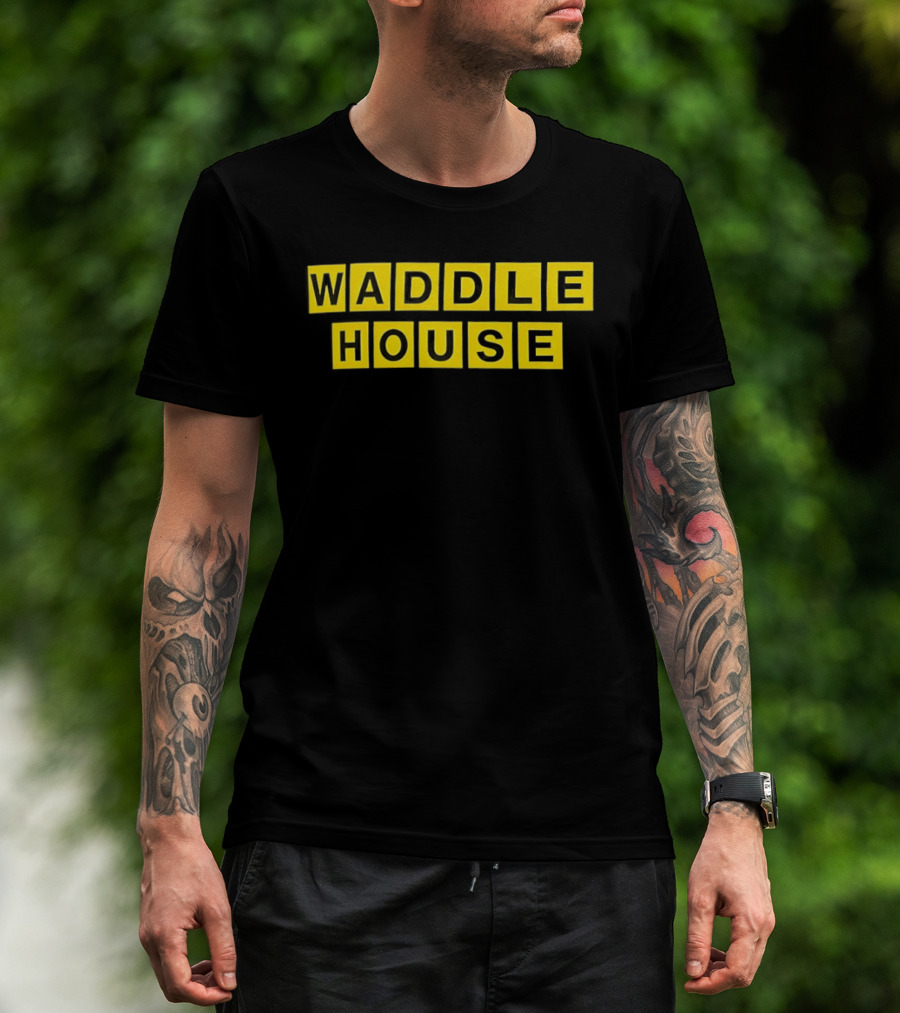 Waddle House Yellow Block Letters T-Shirt