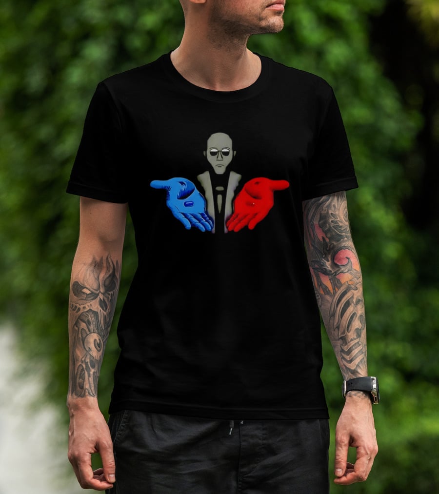 Morpheus Neo Red Pill Blue Pill 1999 Matrix T-Shirt