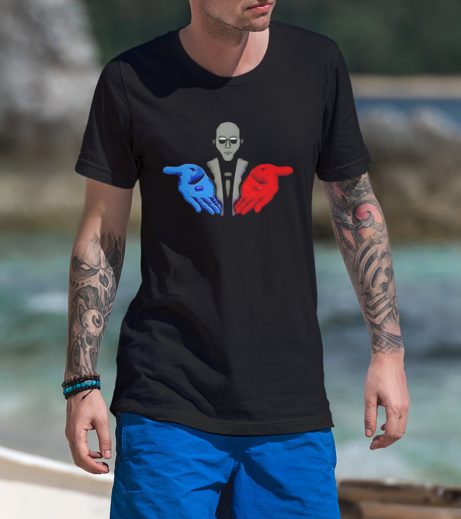 Morpheus Neo Red Pill Blue Pill 1999 Matrix T-Shirt