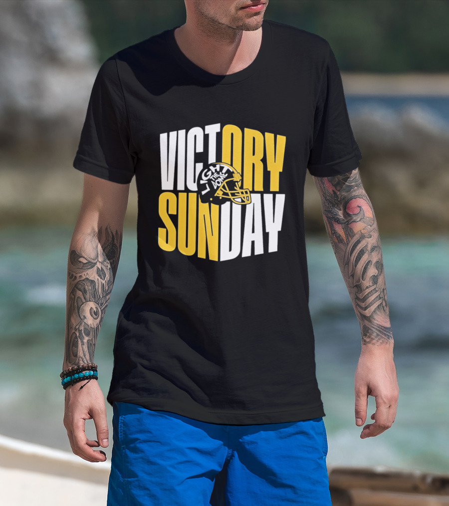 Victory Sunday Light The Dome Helmet T-Shirt